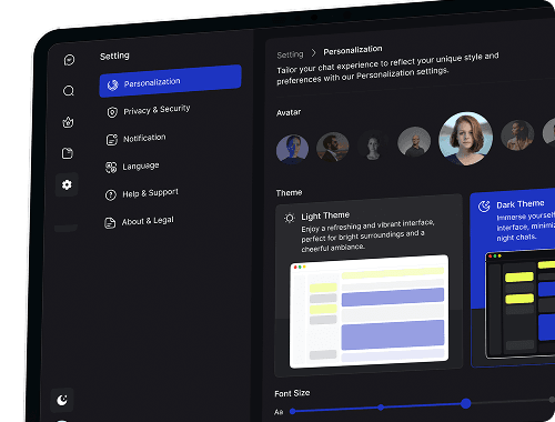 Chat flow builder interface
