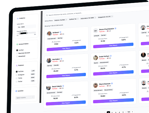 Creator profile and onboarding dashboard